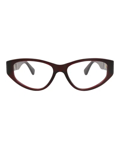 Bottega Veneta Bv1154o Eyeglasses In Burgundy Transparent