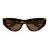 Bottega Veneta Havana Havana Brown Acetate Sunglasses In 002 Havana Havana Brown