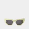 Bottega Veneta Logo Sunglasses In Multicoloured