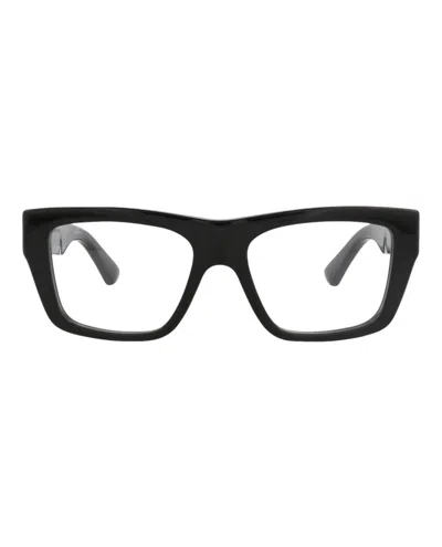 Bottega Veneta Bv1180o Eyeglasses In Black Transparent