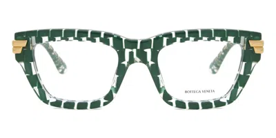 Bottega Veneta Bv1190o Women's Glasses, , Size 50 In Green