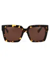 Bottega Veneta Acetate Havana Sunglasses In 002 Havana Havana Brown