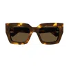 Bottega Veneta Geometric Frame Sunglasses