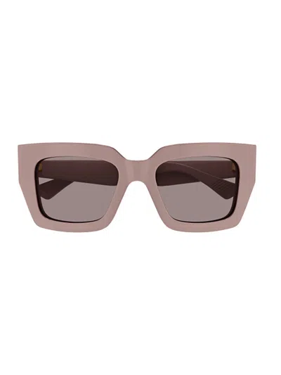 Bottega Veneta Bv1212s Sunglasses In 006 Pink Pink Violet