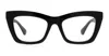 Bottega Veneta Bv1215o-001 - Black Glasses In Black