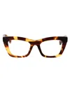 Bottega Veneta Havana Havana Transparent Acetate Glasses