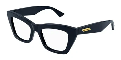 Bottega Veneta Bv1215o Women's Glasses, Blue, Size 50 In Black