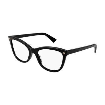 Bottega Veneta Bv1226o006 Full Rim Acetate Eyeglasses In Gold