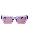 Bottega Veneta Bv1230s Sunglasses In 003 Violet Violet Violet
