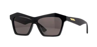Pre-owned Bottega Veneta Bv1234s Black Green/grey (001) Sunglasses In Gray