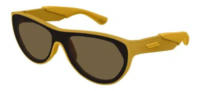 Pre-owned Bottega Veneta Bv1234s Yellow Black/brown (003) Sunglasses