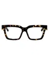 Bottega Veneta Havana Havana Transparent Acetate Glasses In 002 Havana Gold Transparent