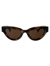 Bottega Veneta Womens Brown 6j000413 Bv1249s Cat Eye-frame Injected Sunglasses In 002 Havana Havana Brown