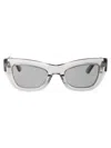 Bottega Veneta Gray Cat-eye Sunglasses In 003 Grey Grey Grey