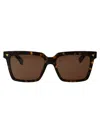 Bottega Veneta Havana Havana Brown Acetate Sunglasses In Brown