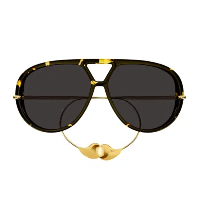 Bottega Veneta Bv1273s Linea Unapologetic Sunglasses In Black