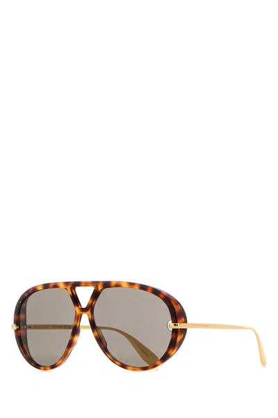 Bottega Veneta Classic Aviator Sunglasses In Brown