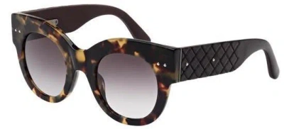 Pre-owned Bottega Veneta Bv1276s Black With Grey/grey (001) Sunglasses In Grey Shaded