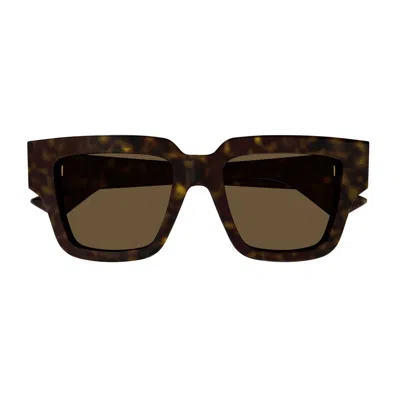 Bottega Veneta Bv1276s Tri-fold-line New Classic 002 Sunglasses In Brown