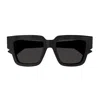 Bottega Veneta Engraved Logo Acetate Square Sunglasses