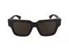 Bottega Veneta Logo-plaque Square-frame Sunglasses