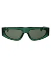 Bottega Veneta Bv1277s Sunglasses In 003 Green Crystal Green