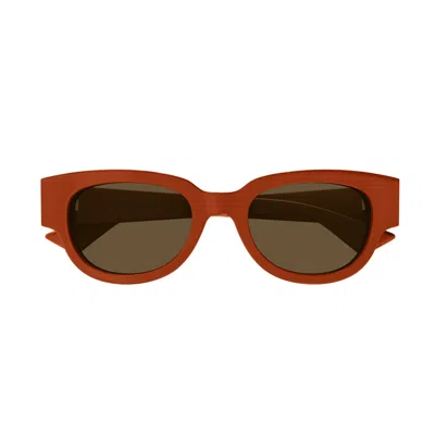 Bottega Veneta Bv1278sa Tri-fold-line New Classic 004 Sunglasses In Rosso