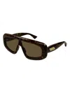 Bottega Veneta Bv1281s 002 Sunglasses In Havana