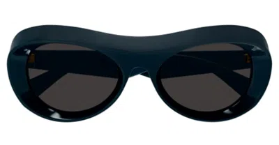 Bottega Veneta Bv1284s-001 - Blue Sunglasses In Black