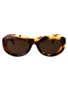 Bottega Veneta Acetate Havana Sunglasses In 002 Havana Havana Brown