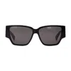Bottega Veneta Black Acetate Sunglasses