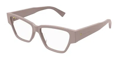 Bottega Veneta Bv1288o Women's Glasses, Pink, Size 55 In Orange