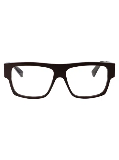 Bottega Veneta Bv1290o Glasses In 003 Brown Brown Transparent