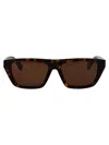 Bottega Veneta Acetate Havana Sunglasses In Brown