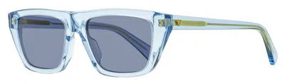 Bottega Veneta Bv1291s Tapered Rectangular Acetate Sunglasses In Blue