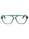 Bottega Veneta Bv1294o Glasses In 003 Green Green Transparent