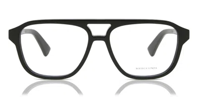 Bottega Veneta Bv1294o Men's Glasses, Black, Size 56 In Pattern