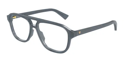 Bottega Veneta Bv1294o 006 Occhiali Da Vista Chiari Per Uomo (solo Montatura) In Gray