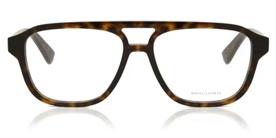 Bottega Veneta Bv1294o Men's Glasses, Tortoiseshell, Size 56 In Brown