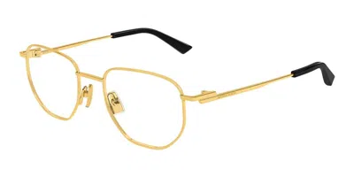 Bottega Veneta Bv1301o Men's Glasses, Gold, Size 50