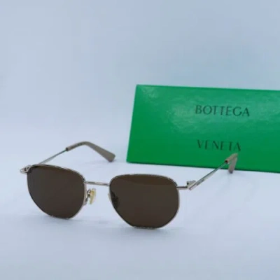Pre-owned Bottega Veneta Bv1301s 002 Rose Gold/brown 50-19-145 Sunglasses Authentic