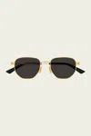 Bottega Veneta Sunglasses In Gold