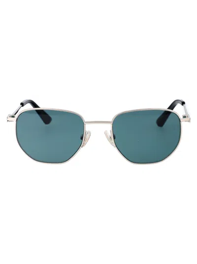 Bottega Veneta Bv1301s Metal Aviator Sunglasses In Silver