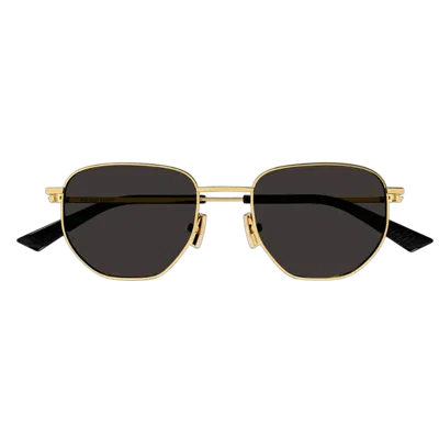 Bottega Veneta Bv1301s001 Aviator Gold Frame Sunglasses In Orange