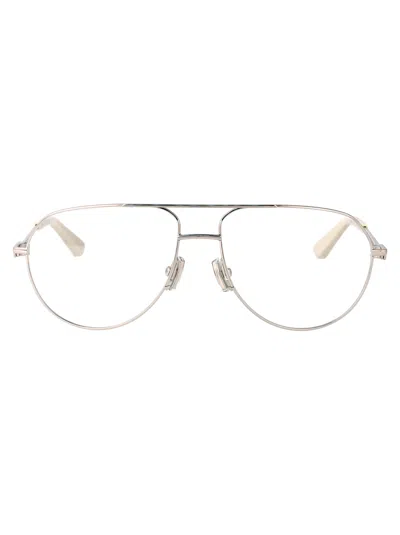 Bottega Veneta Bv1302o Glasses In Silver