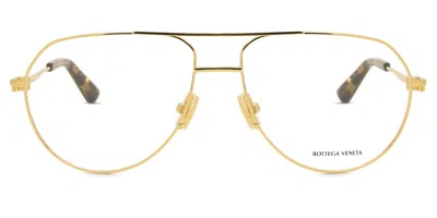 Bottega Veneta Bv1302o 001 Men's Glasses Gold Size 57 - Free Lenses - Blue Light Block Available