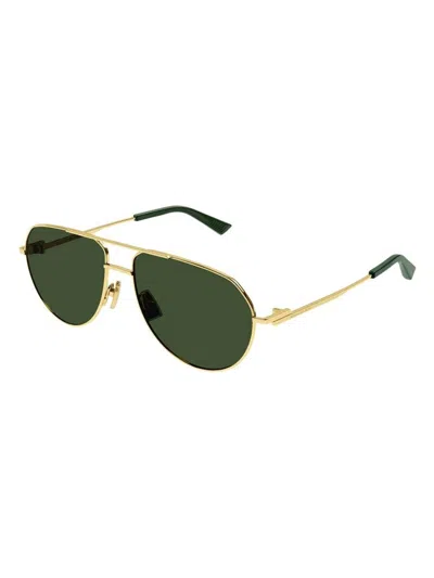 Bottega Veneta Bv1302s 003 Sunglasses In Gold