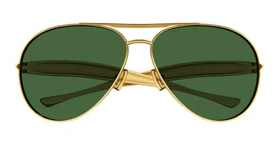 Bottega Veneta Bv1305s Linea Unapologetic Sunglasses In Green