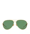 Bottega Veneta Bv1305s Linea Unapologetic Sunglasses In Green