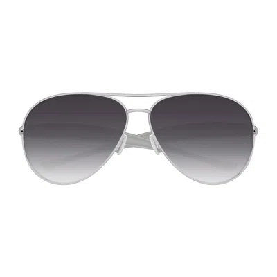 Bottega Veneta Bv1305s Linea Unapologetic 008 Silver Grey Sunglasses In Gray